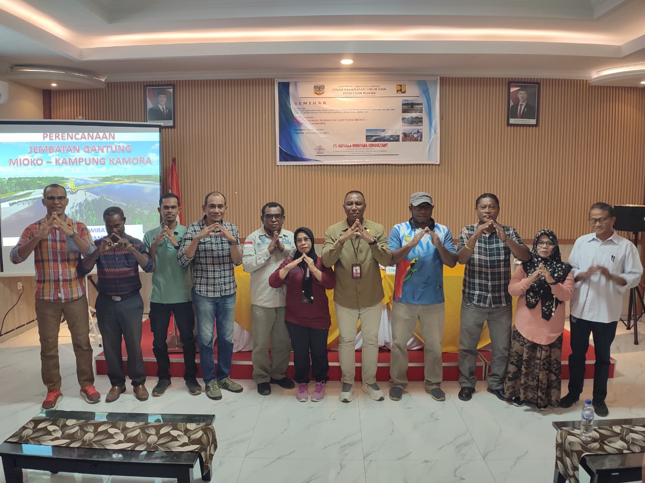 PEMERINTAH MIMIKA RENCANAKAN JEMBATAN GANTUNG 150 METER PENGHUBUNG MIYOKO DAN KAMPUNG KAMORA